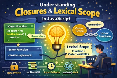 JavaScript closures and lexical scope illustration