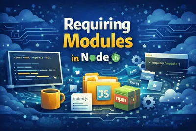 Node.js modules and require illustration