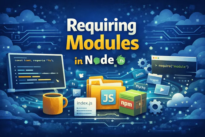Node.js modules and require illustration