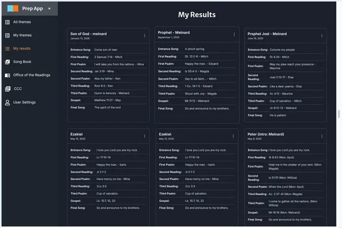 Bible themes app login page